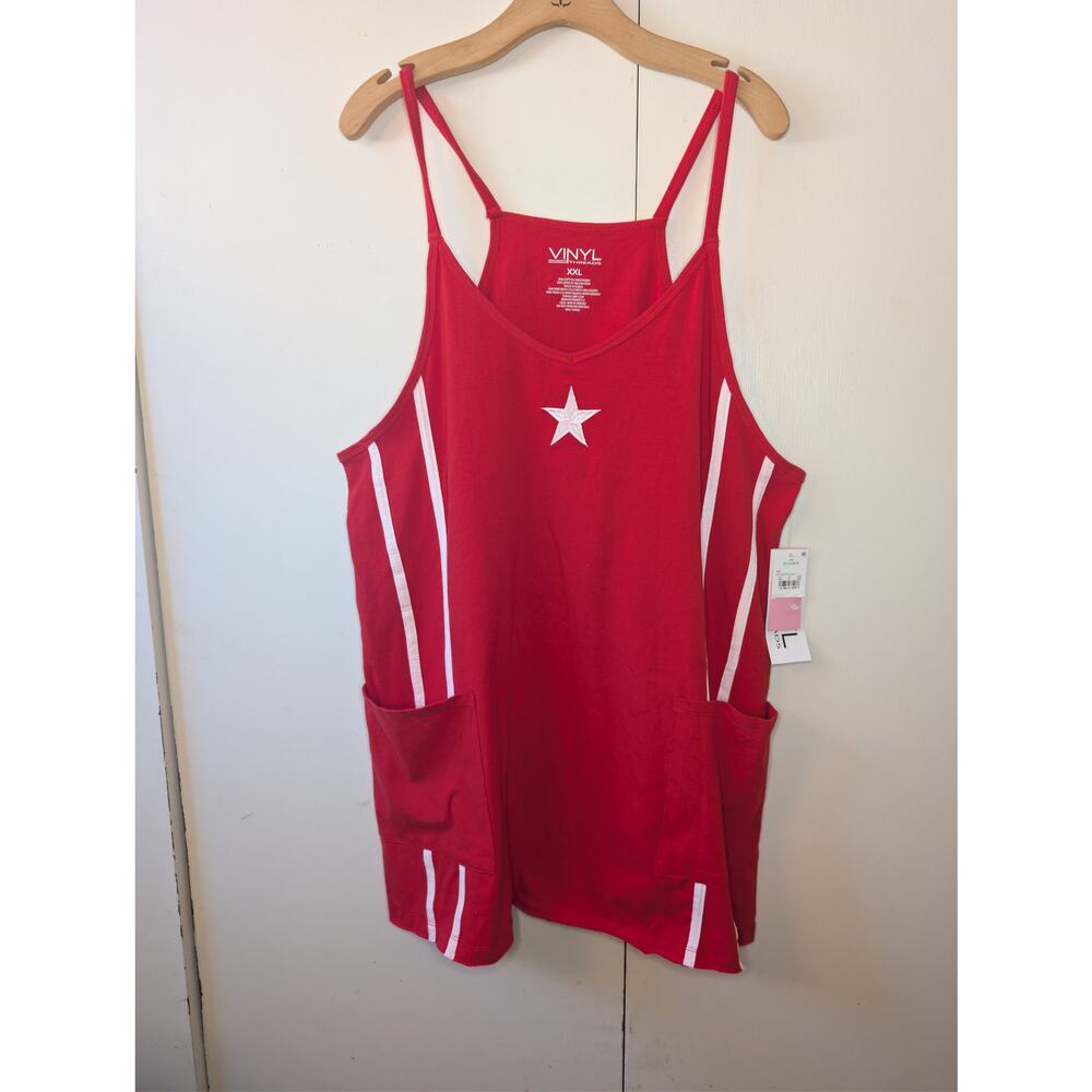Vinyl Threads Red Spaghetti Strap Dress - Picture 11 of 12